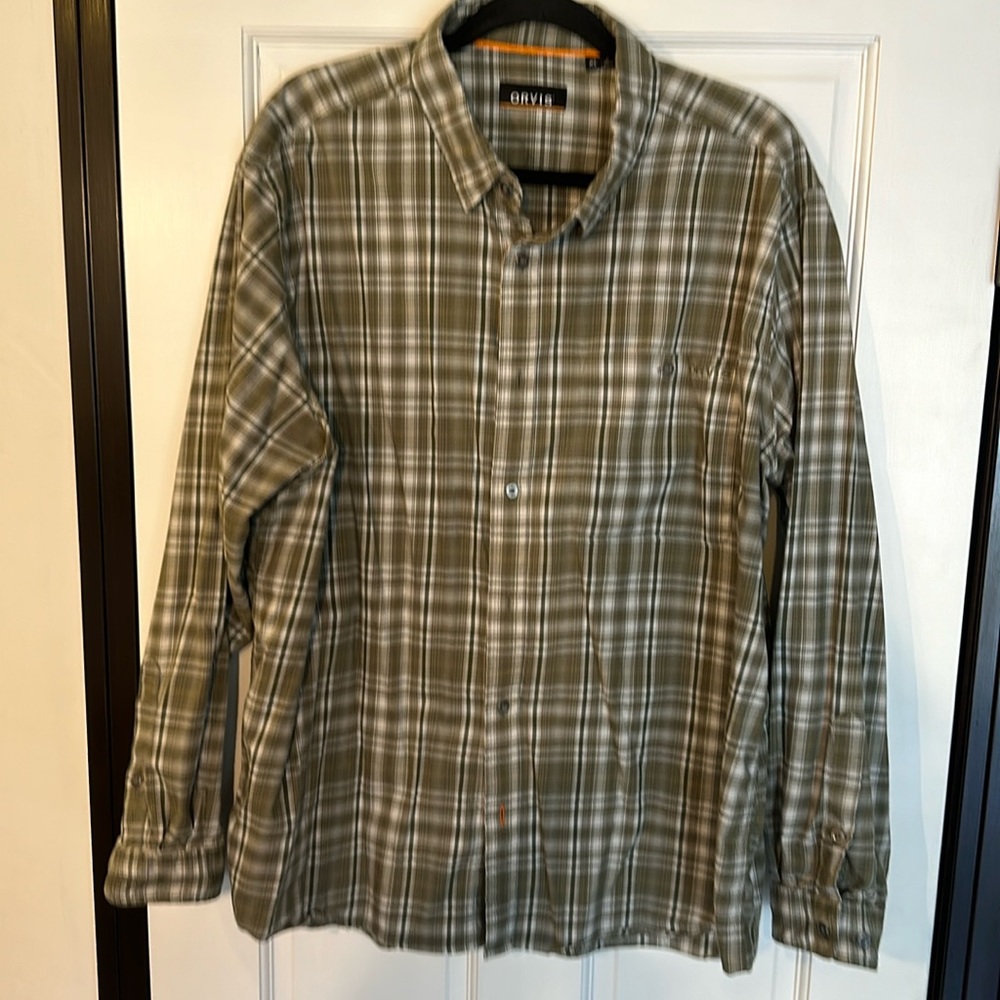 Orvis men’s long sleeve casual shirt XL